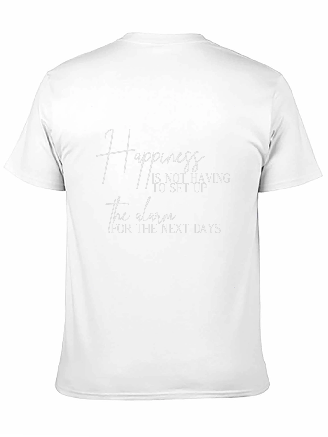 Happiness No Alarm Graphic Tee
