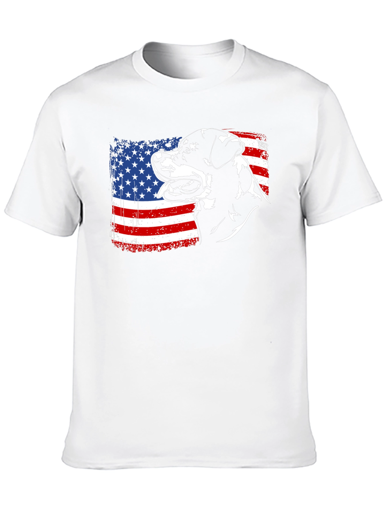 American Rottweiler T-Shirt - Patriotic Dog Tee