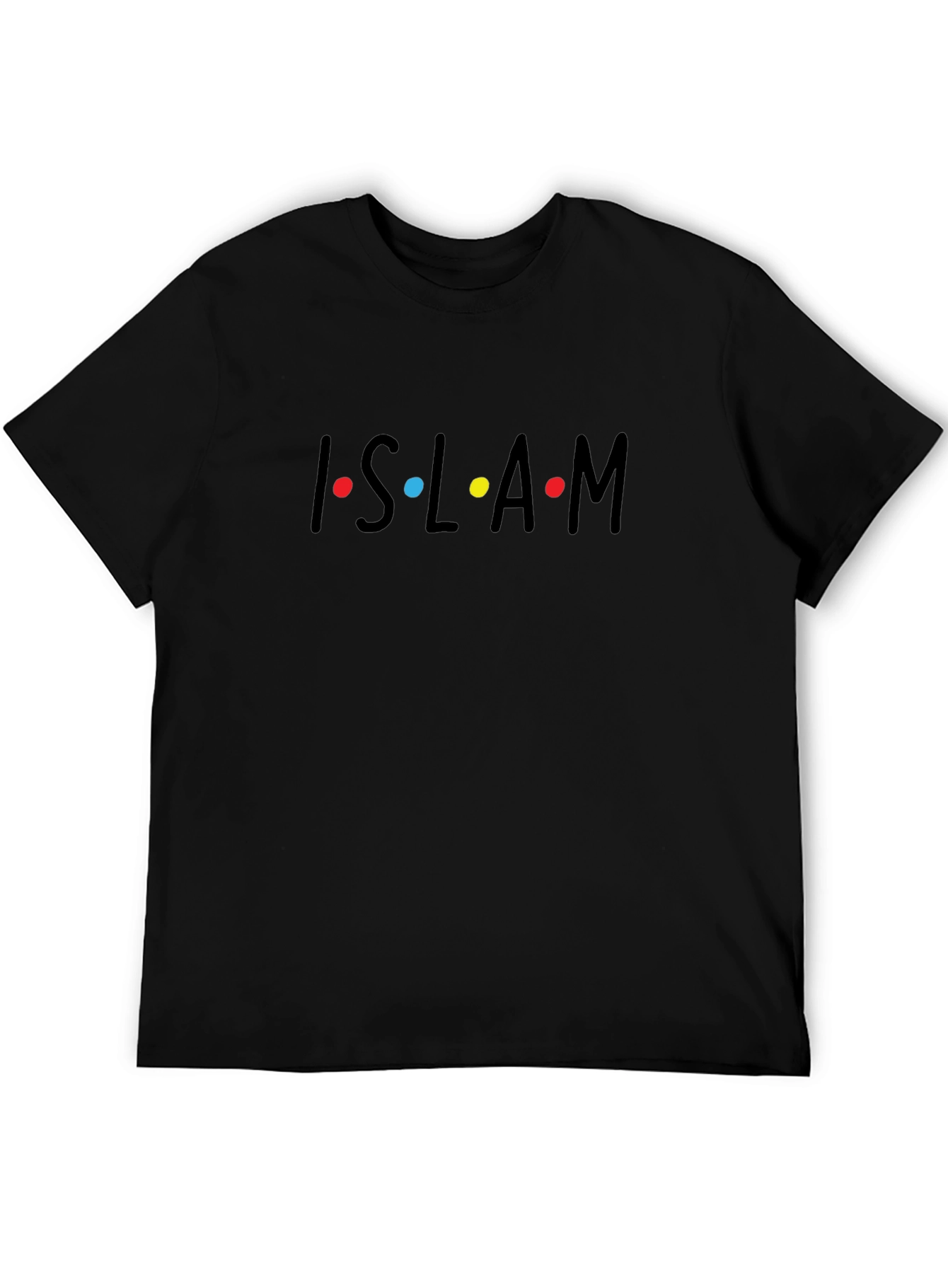 Islam Friends Inspired T-Shirt - Black Cotton Blend