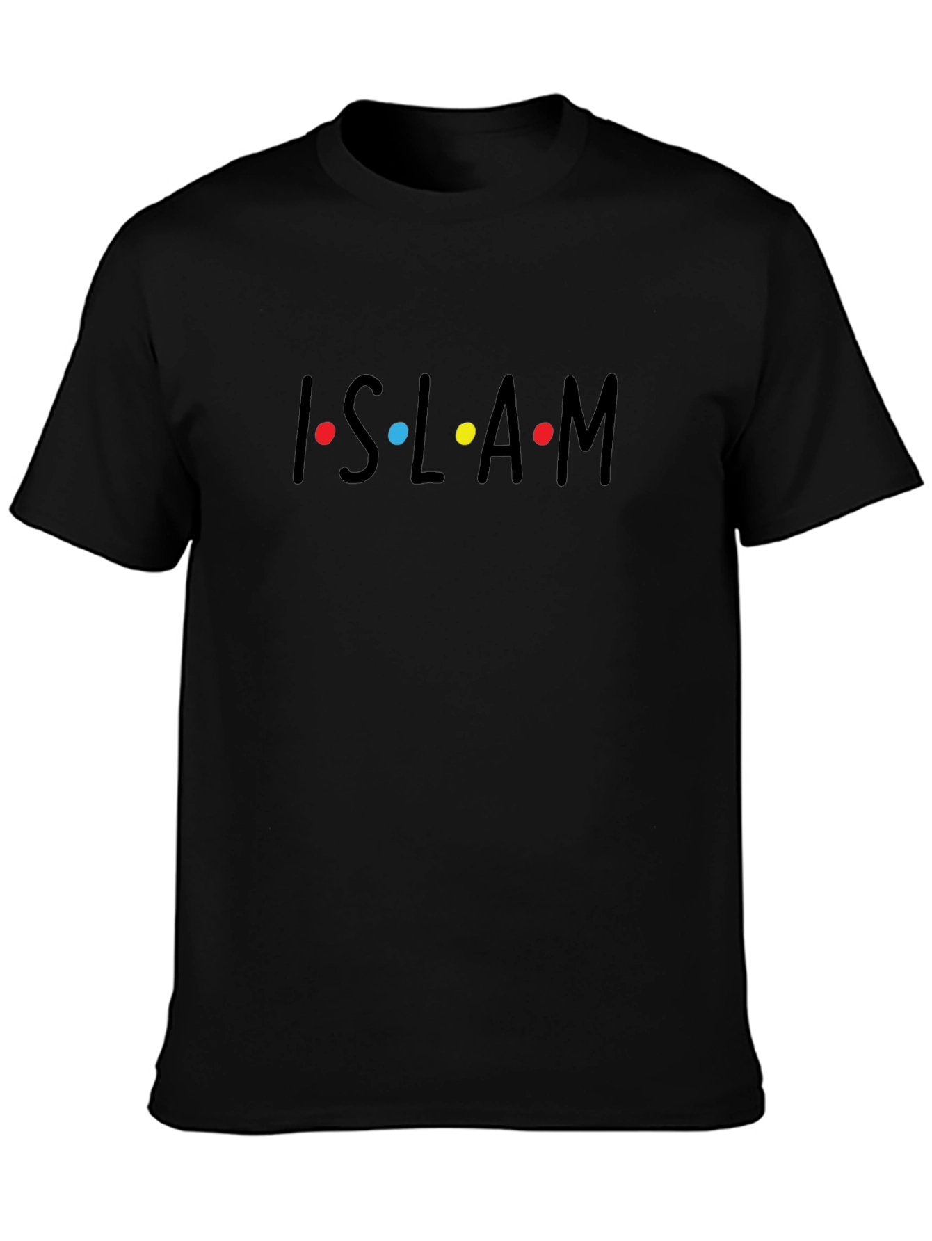 Islam Friends Inspired T-Shirt - Black Cotton Blend