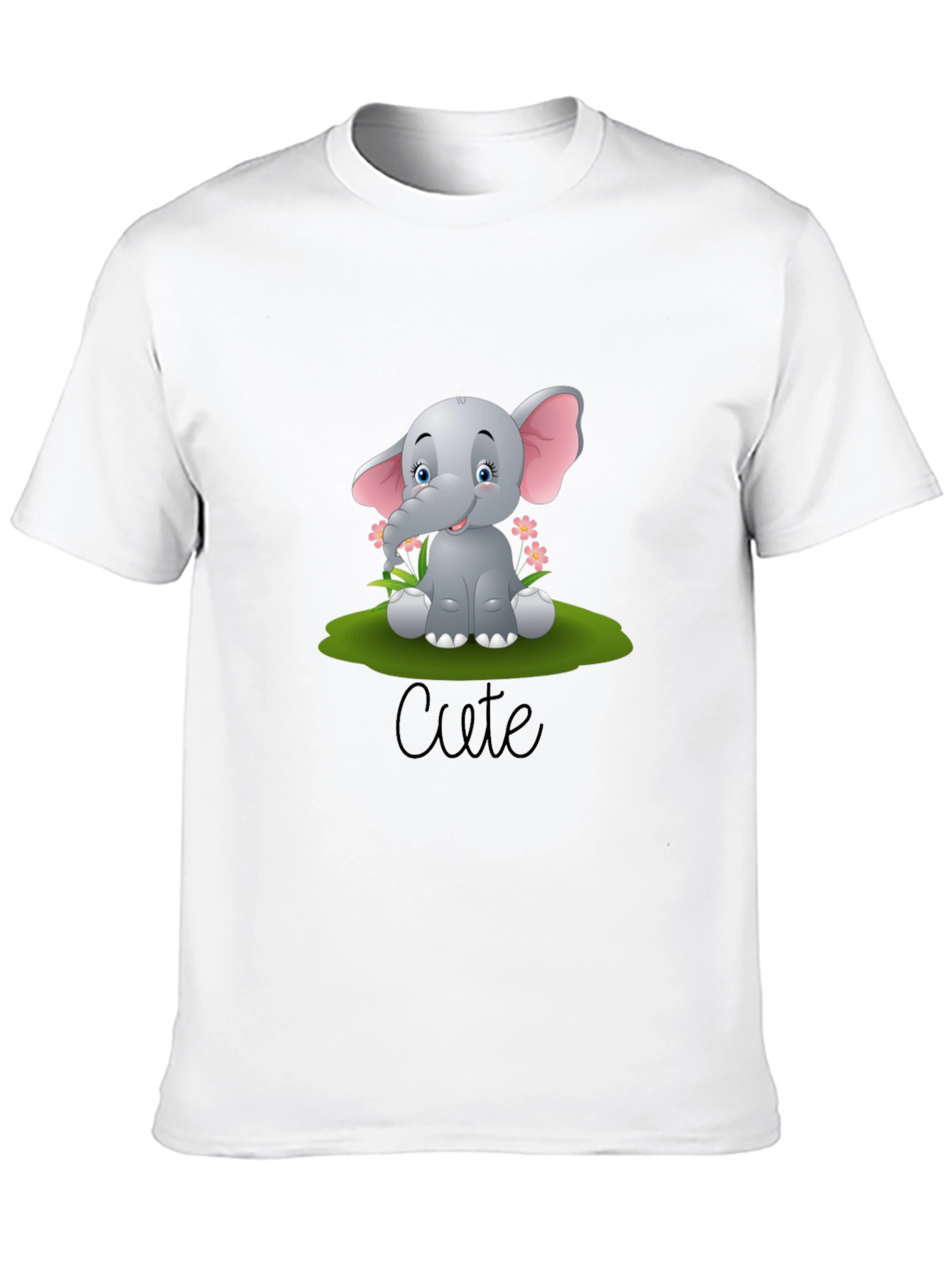 Cute Elephant Graphic T-Shirt