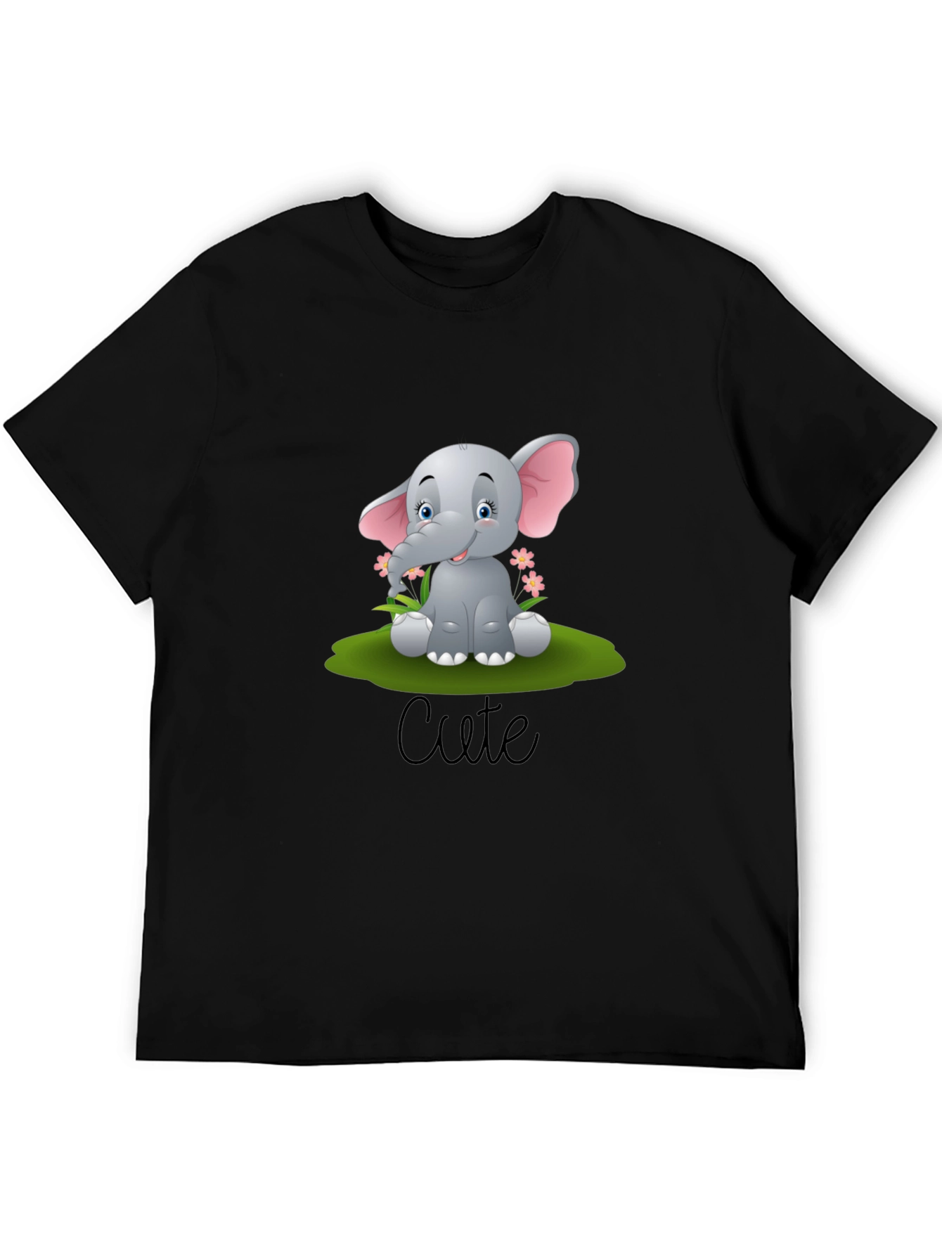 Cute Elephant Graphic T-Shirt