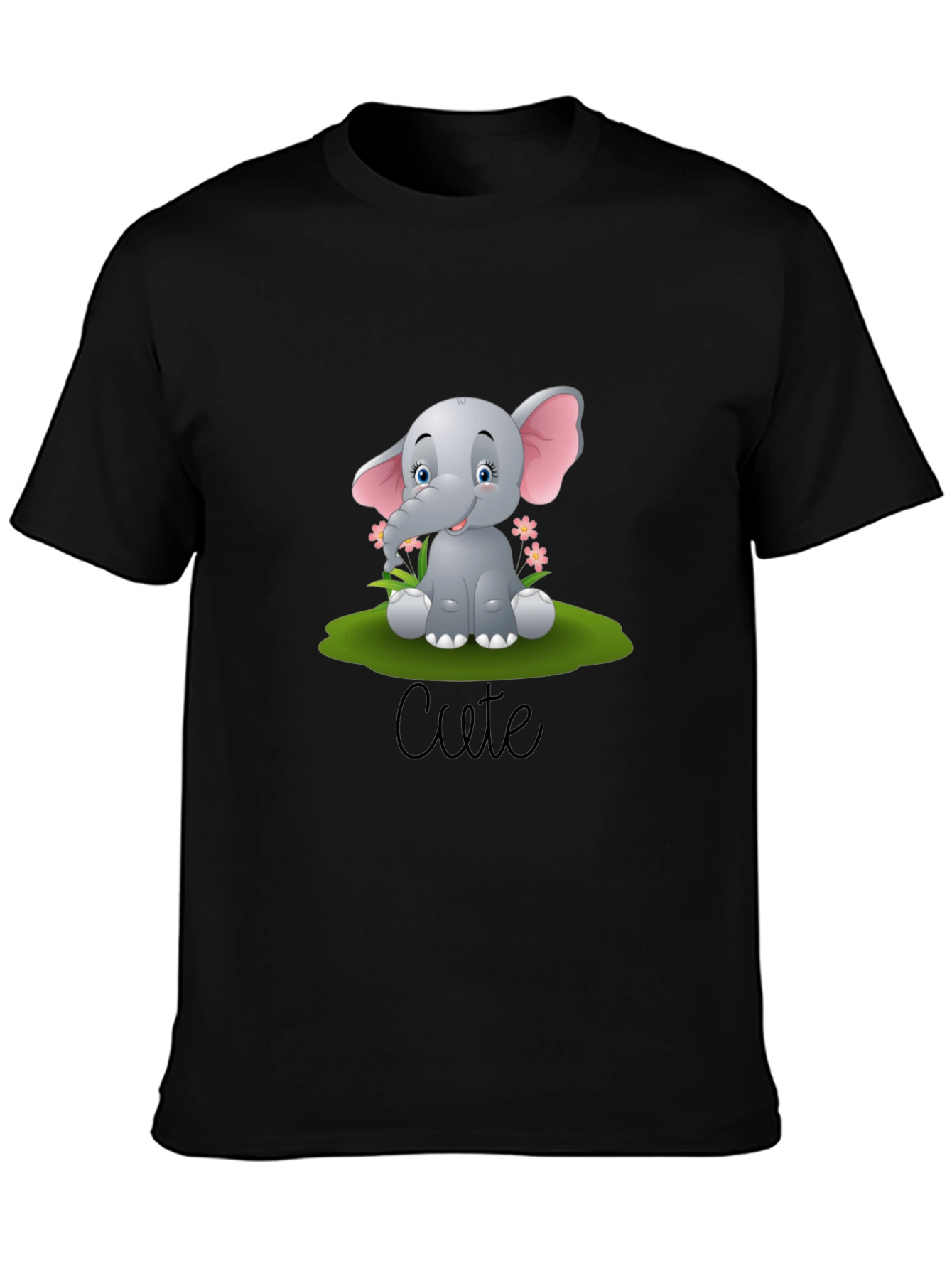 Cute Elephant Graphic T-Shirt