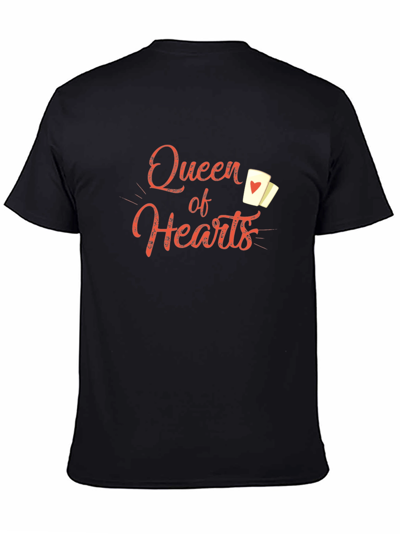 Queen of Hearts Black Graphic Tee