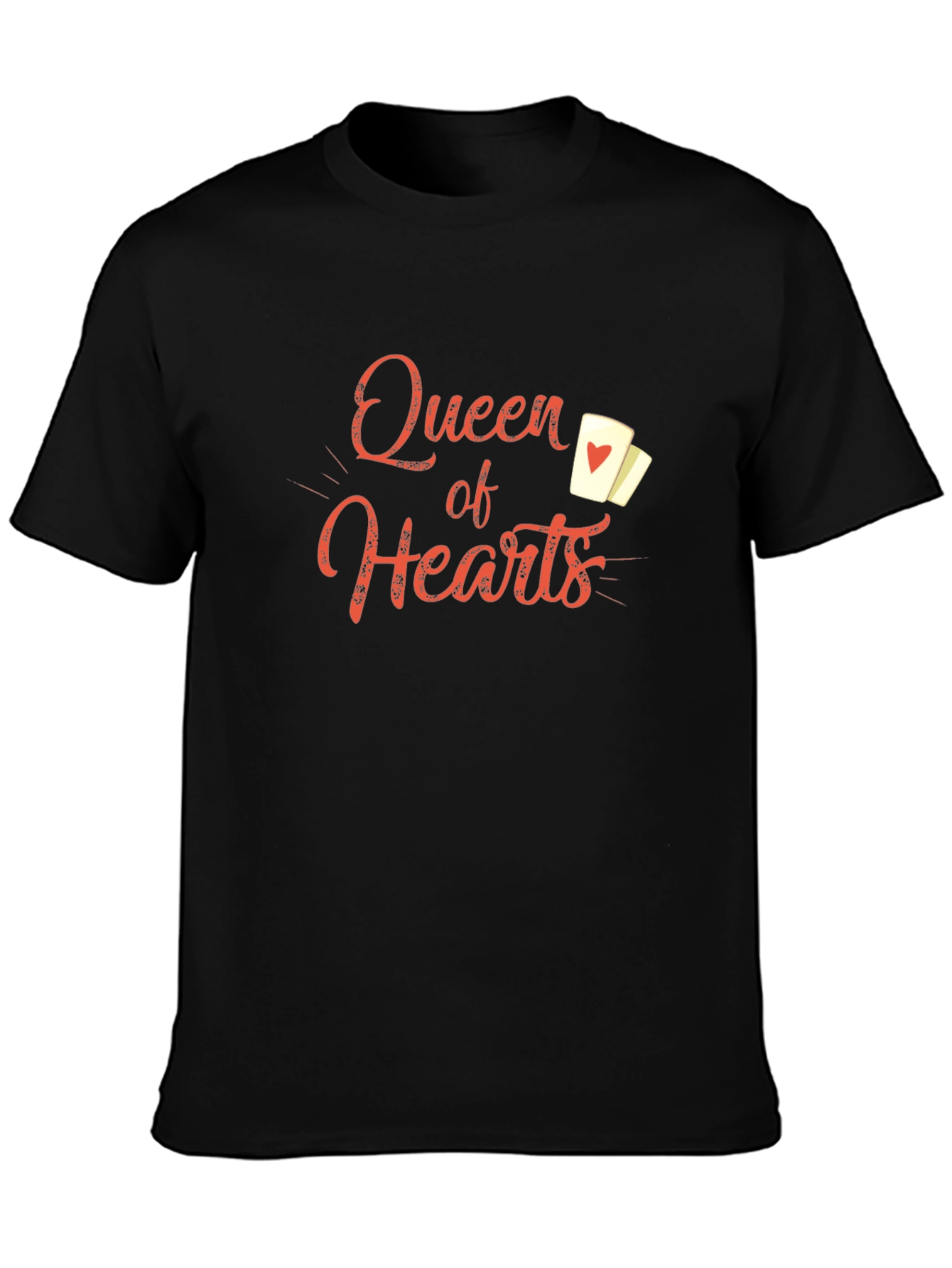 Queen of Hearts Black Graphic Tee