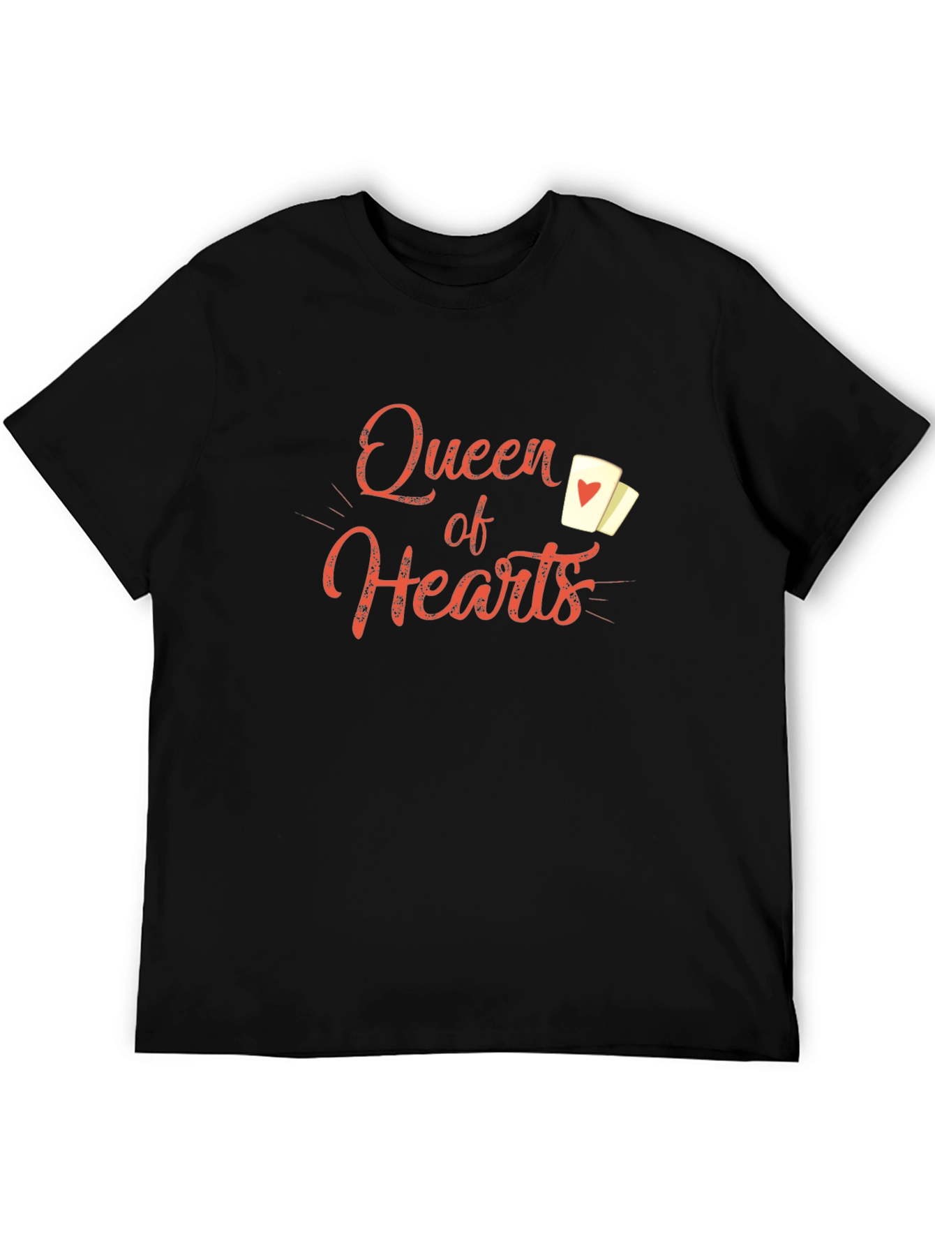 Queen of Hearts Black Graphic Tee
