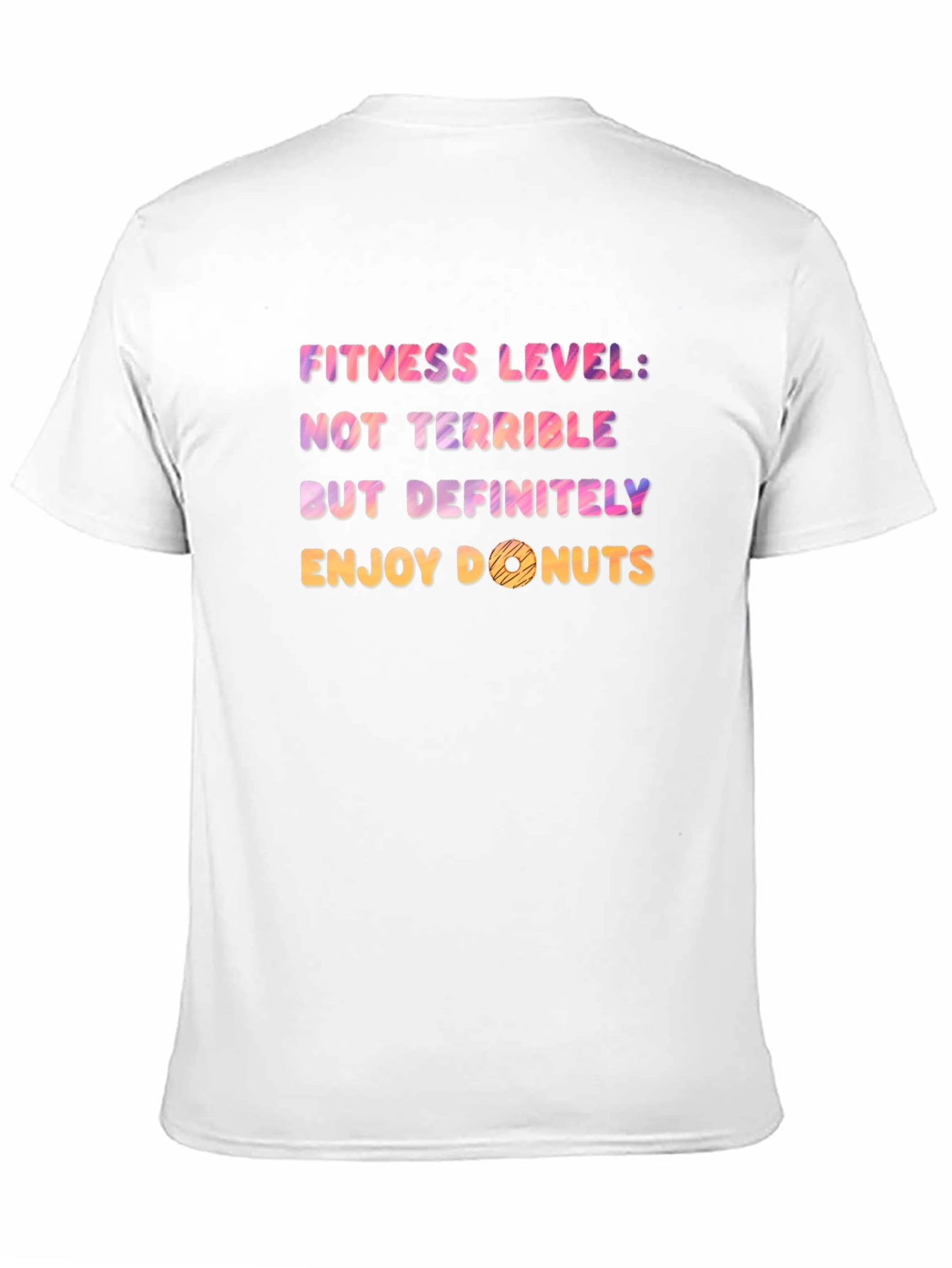 Funny Fitness Level Donuts Graphic Tee
