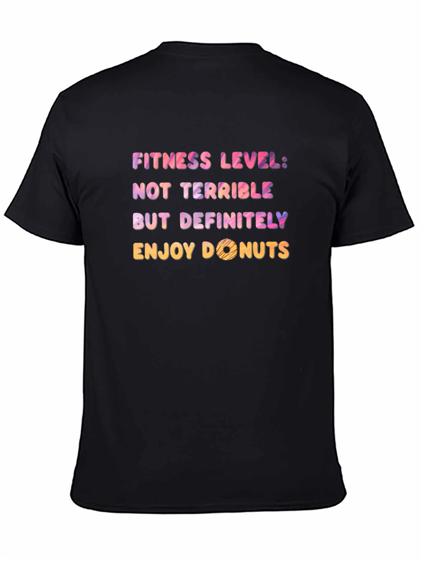 Funny Fitness Level Donuts Graphic Tee