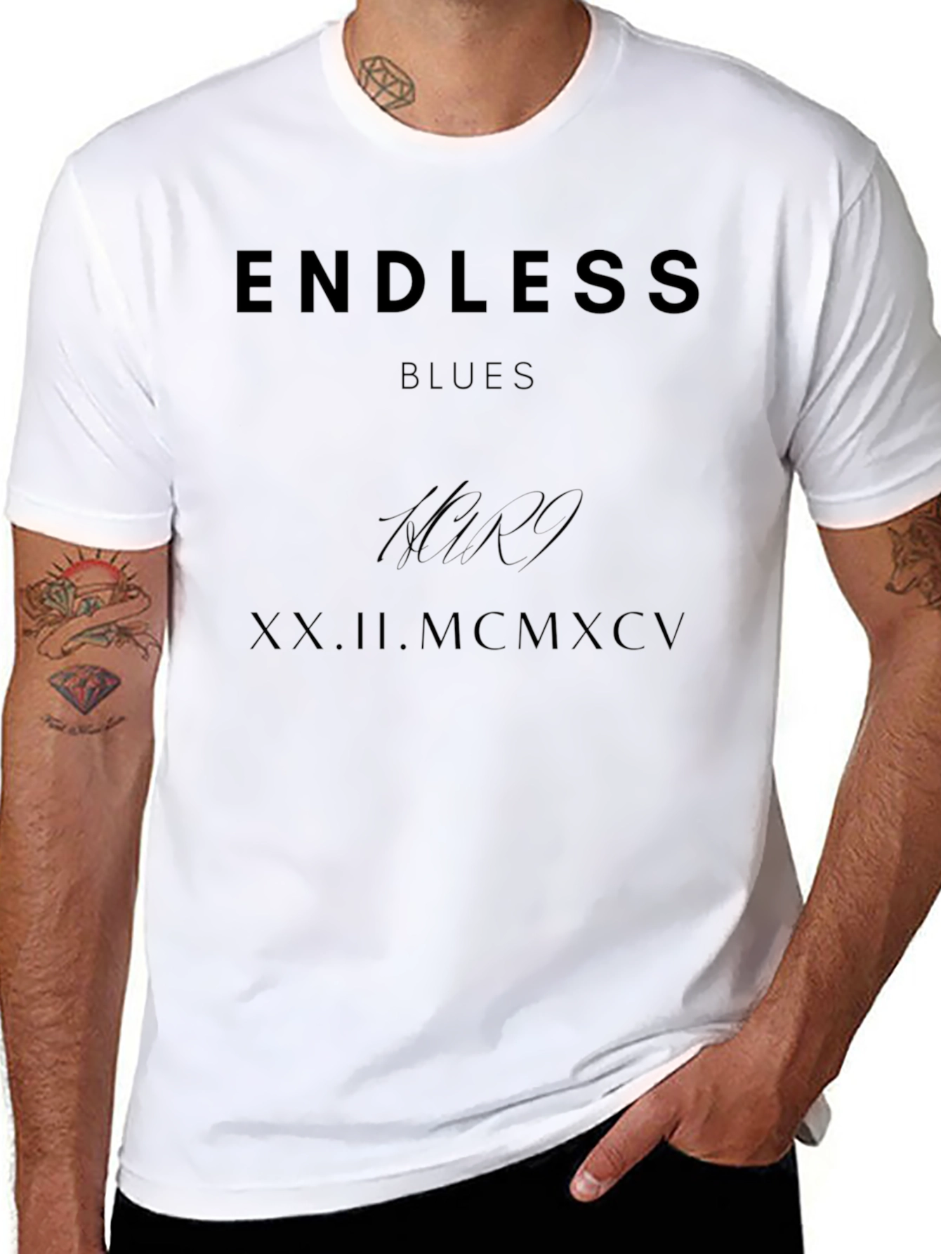 Endless Blues Graphic Print T-Shirt