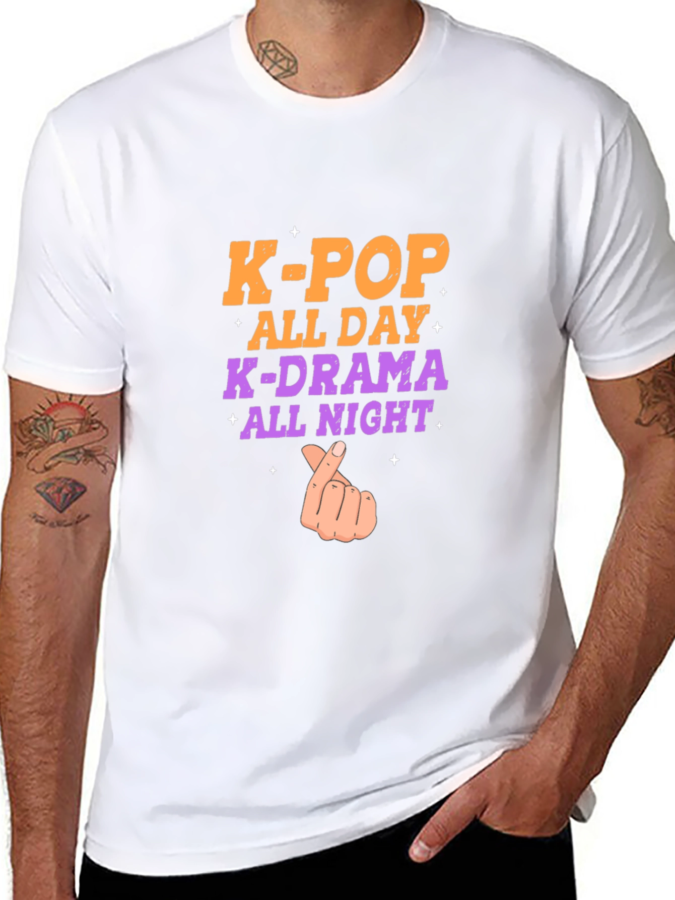 K-Pop All Day T-Shirt - K-Drama All Night Tee
