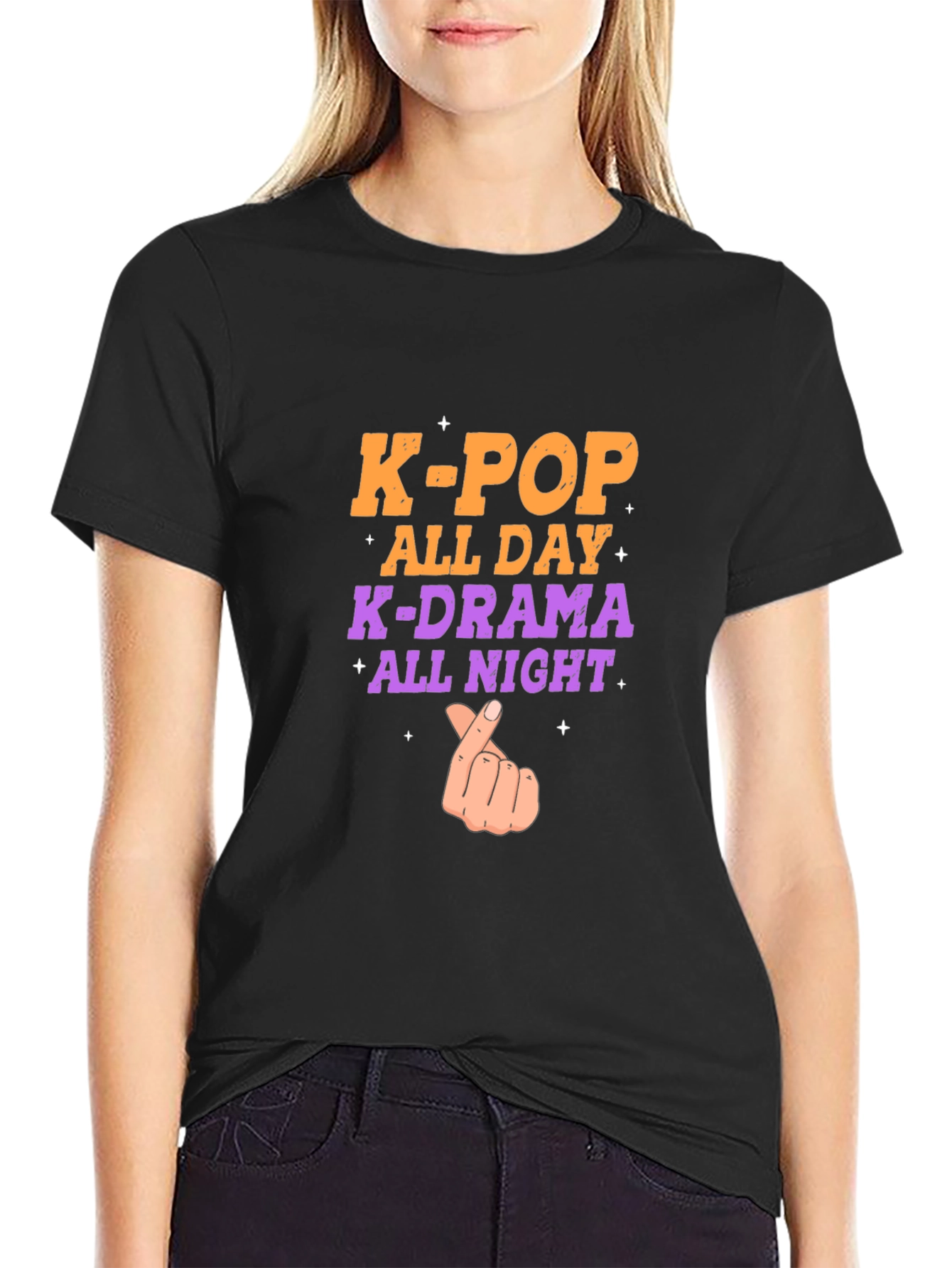 K-Pop All Day T-Shirt - K-Drama All Night Tee