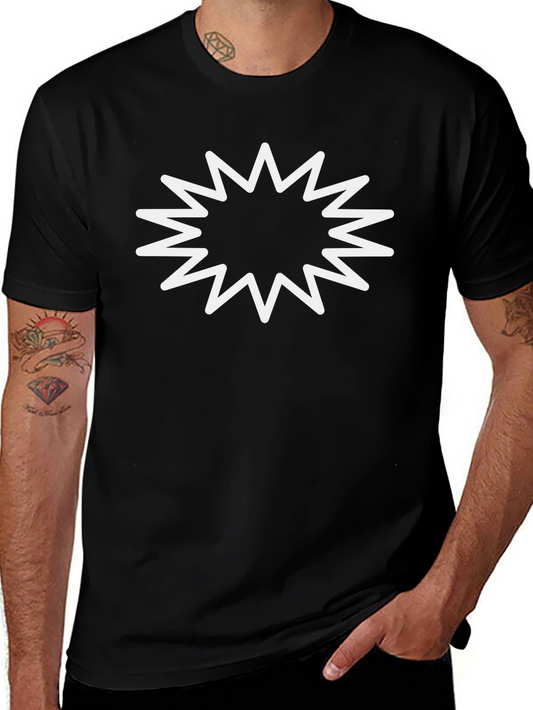 Star Burst Graphic Black T-Shirt