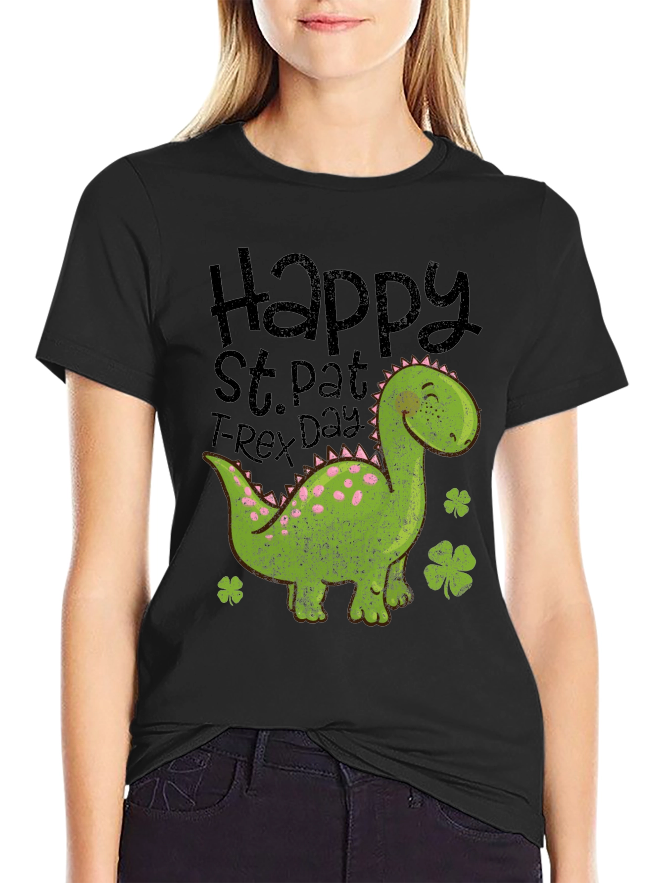 St. Pat T-Rex Day Shirt - Dinosaur Tee