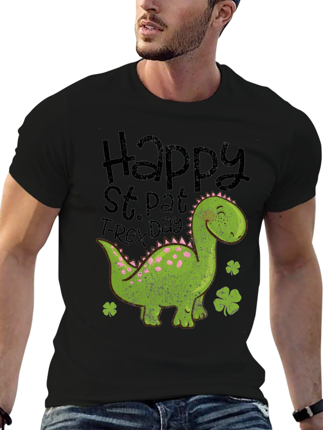 St. Pat T-Rex Day Shirt - Dinosaur Tee