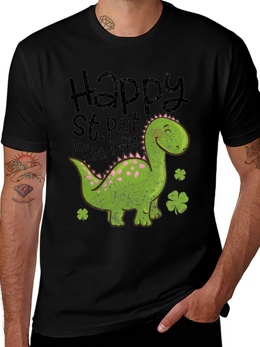 St. Pat T-Rex Day Shirt - Dinosaur Tee