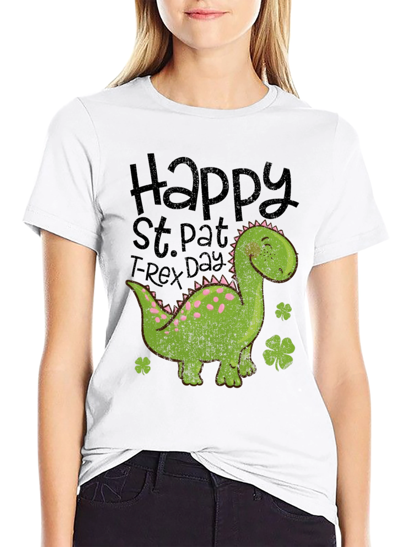 St. Pat T-Rex Day Shirt - Dinosaur Tee