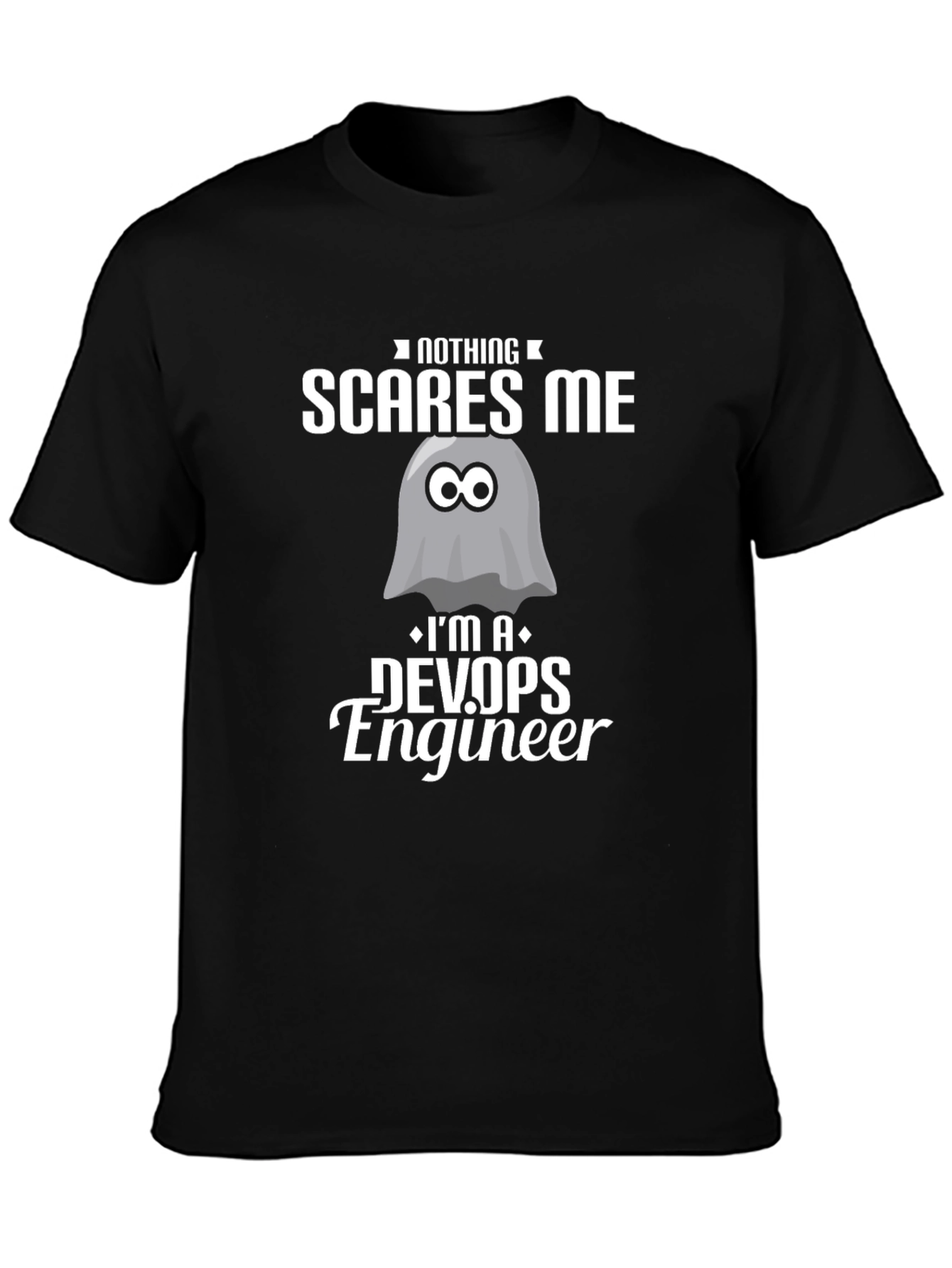 DevOps Engineer T-Shirt - Nothing Scares Me Graphic Tee