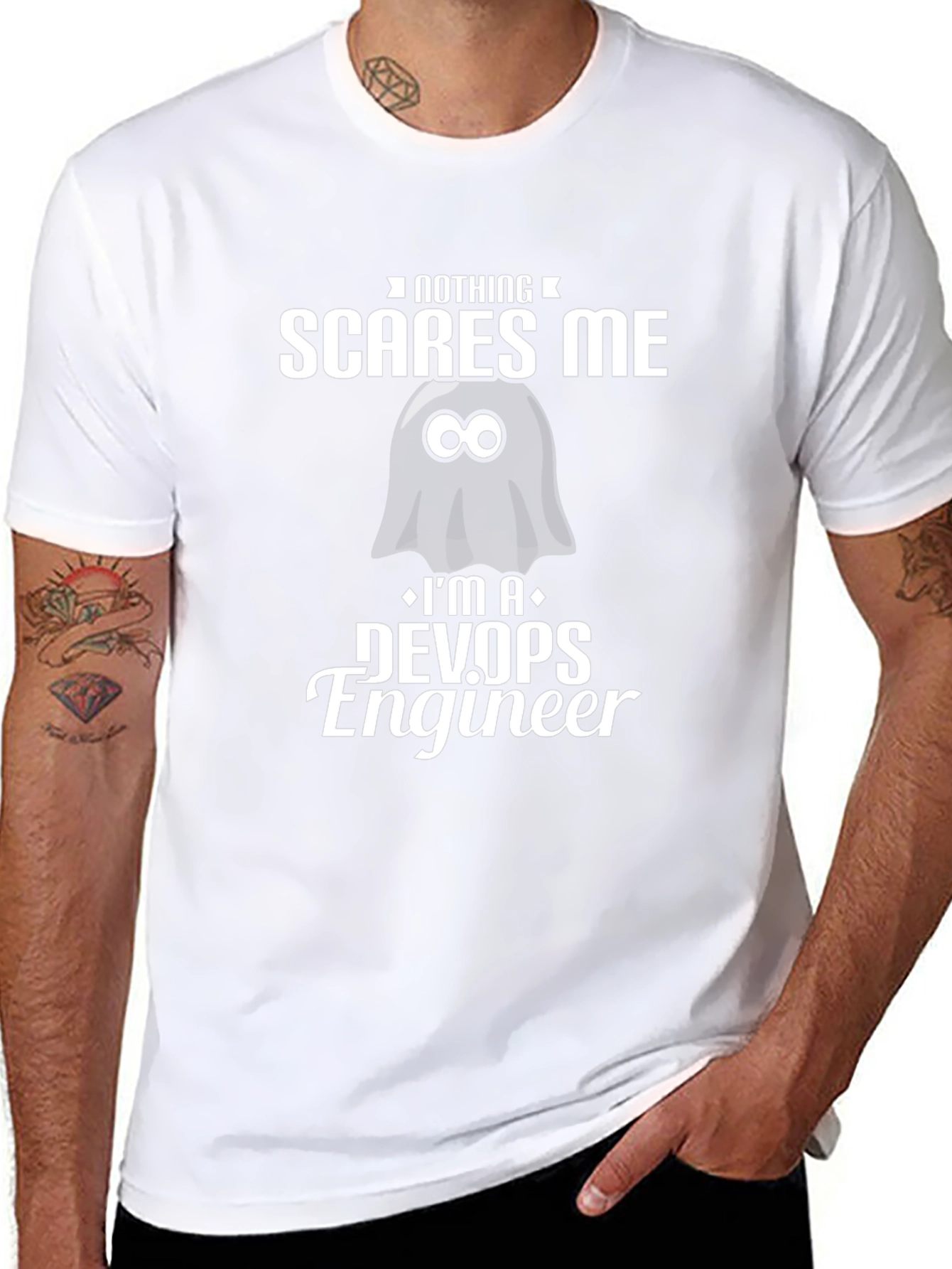 DevOps Engineer T-Shirt - Nothing Scares Me Graphic Tee