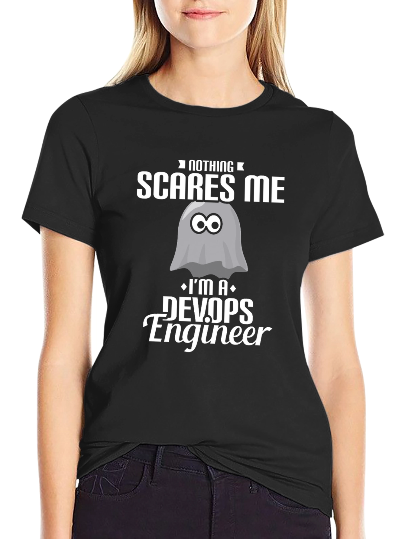 DevOps Engineer T-Shirt - Nothing Scares Me Graphic Tee