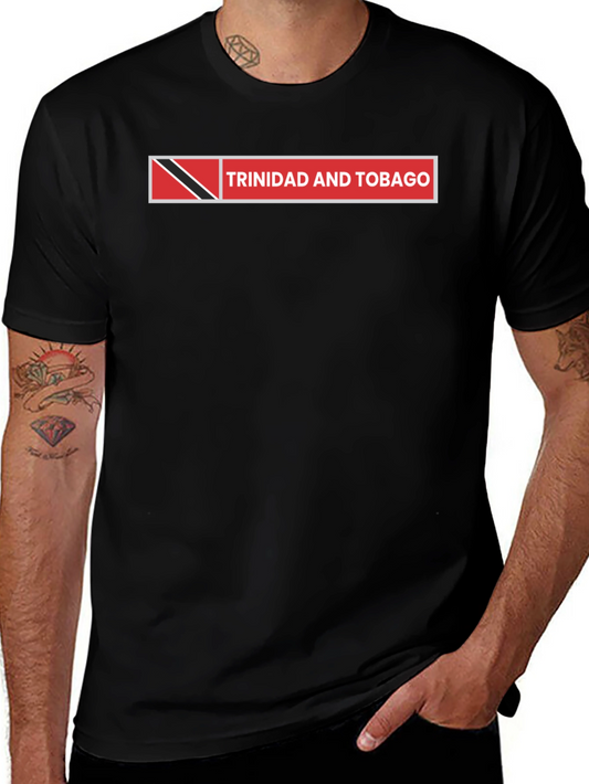 Trinidad and Tobago Flag T-Shirt Black