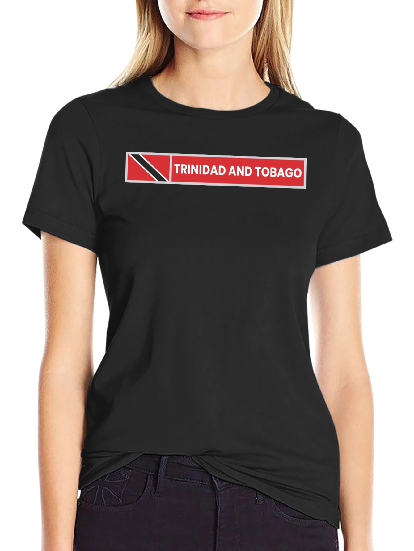 Trinidad and Tobago Flag T-Shirt Black