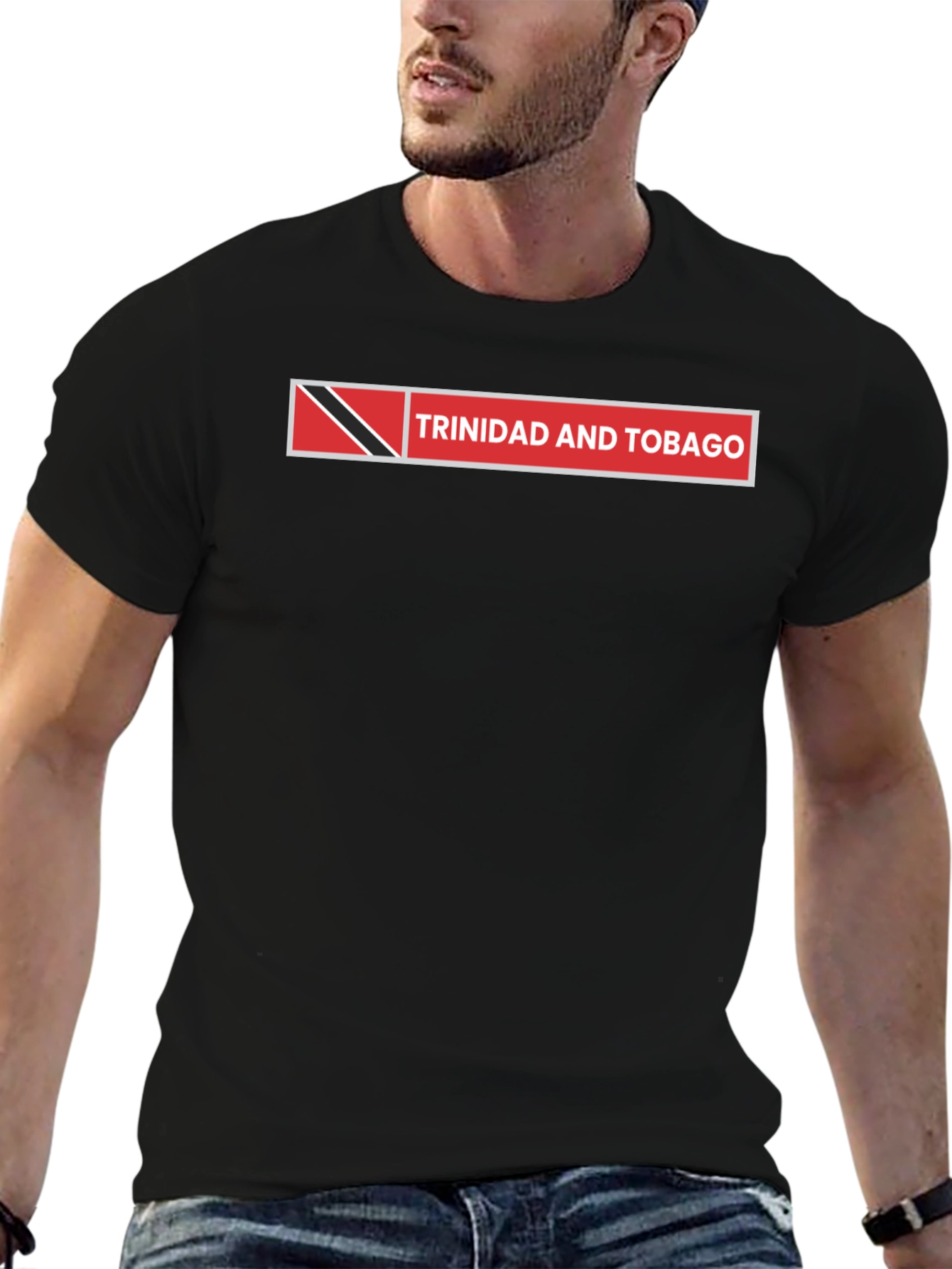 Trinidad and Tobago Flag T-Shirt Black