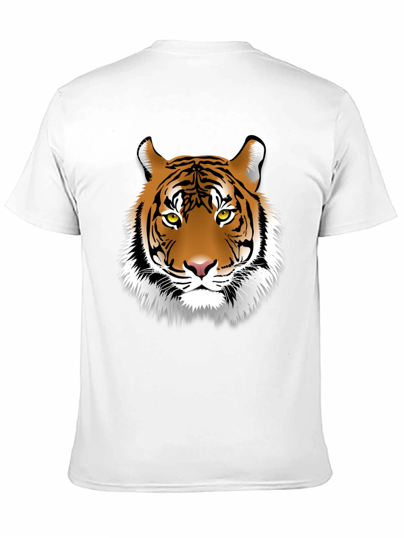 Tiger Graphic Tee - Black Cotton Blend T-Shirt