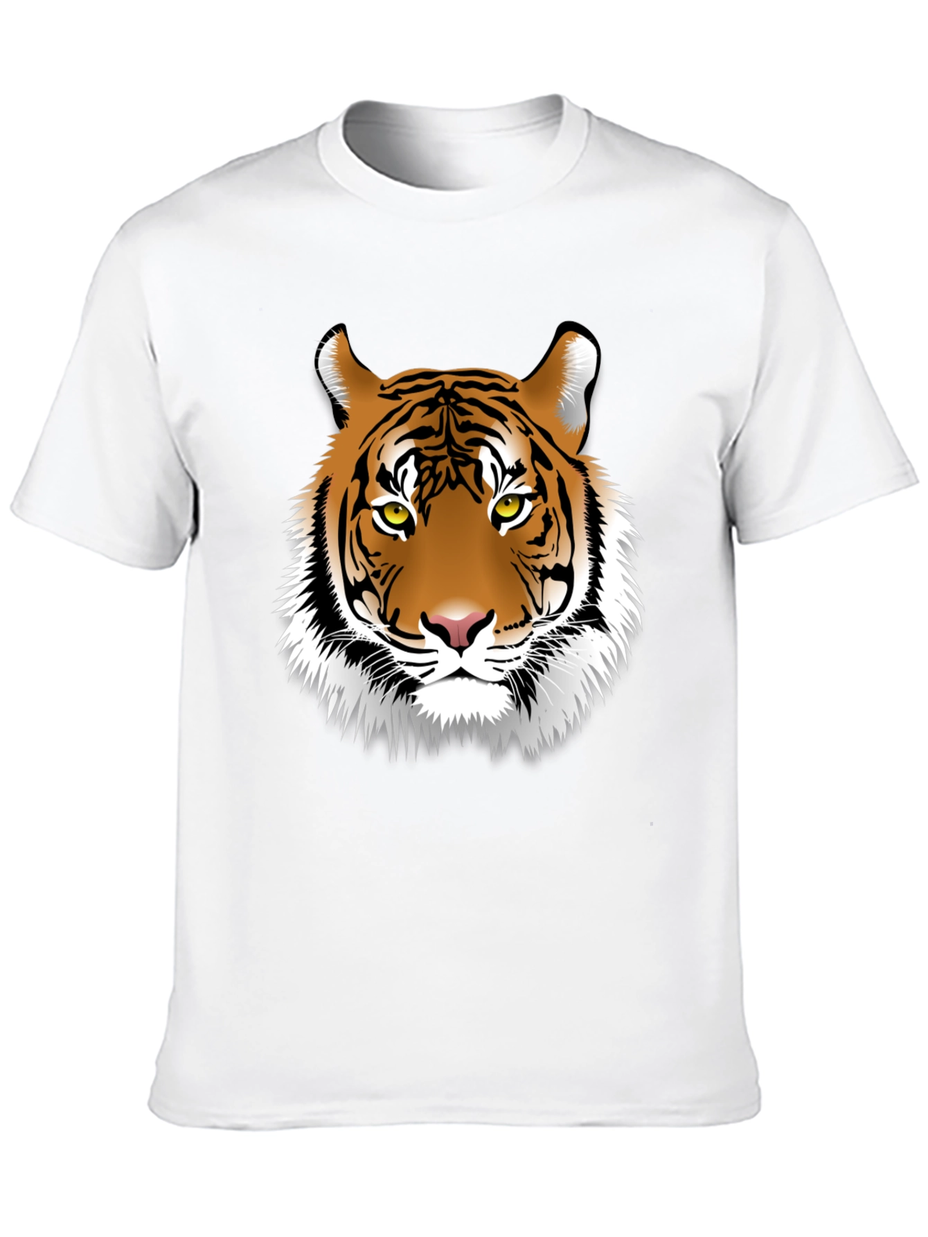 Tiger Graphic Tee - Black Cotton Blend T-Shirt