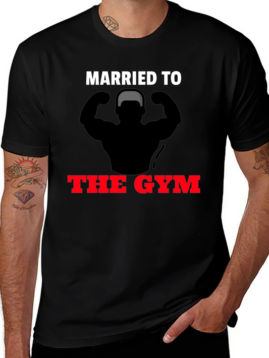 Married to The Gym T-Shirt Funny Workout Tee