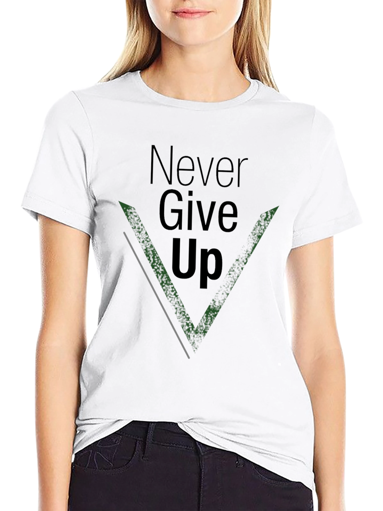 Never Give Up T-Shirt - Motivational Graphic Tee