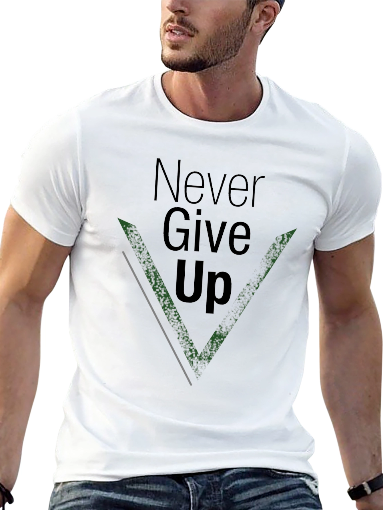 Never Give Up T-Shirt - Motivational Graphic Tee