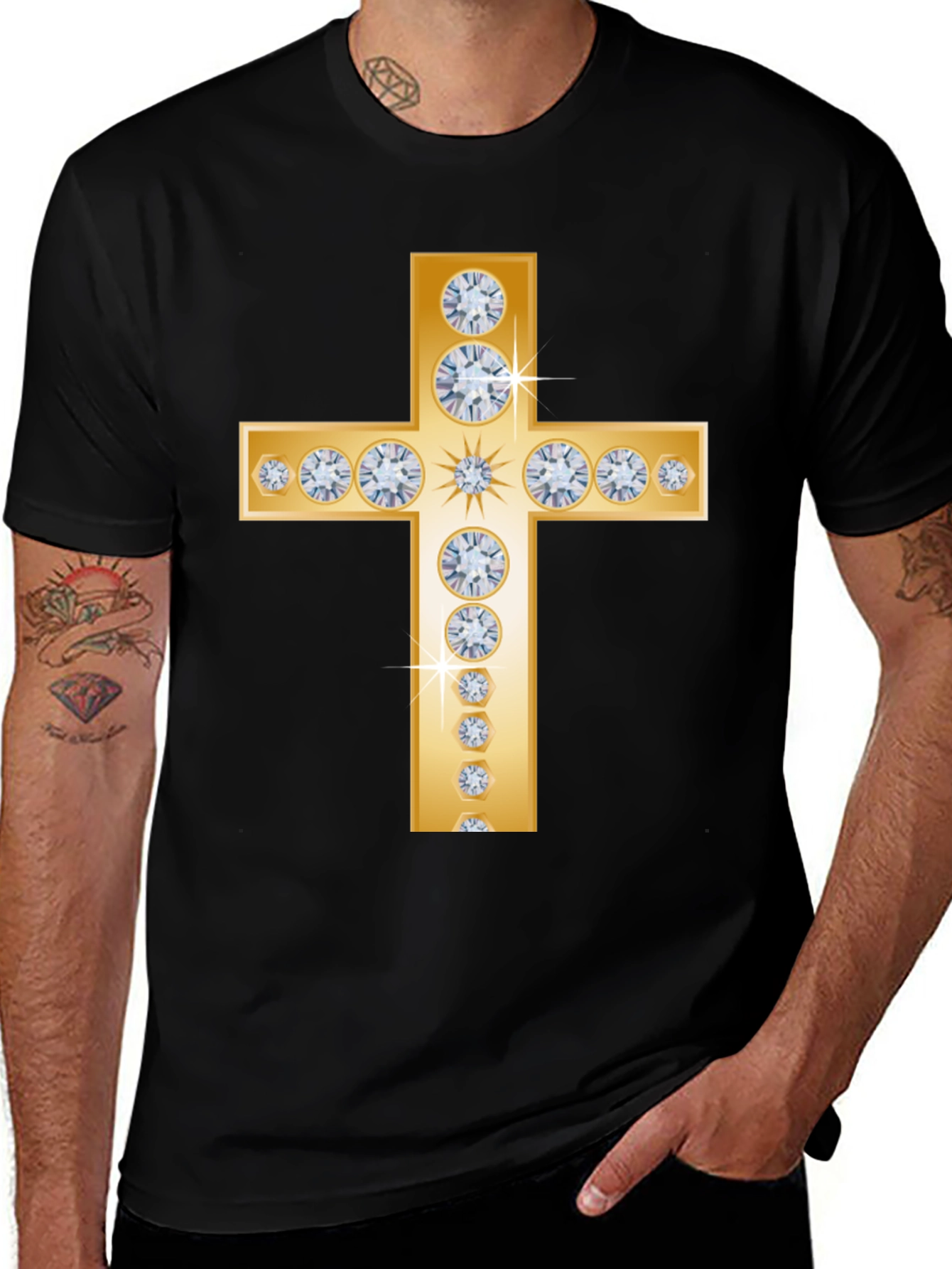 Diamond Cross Graphic Tee