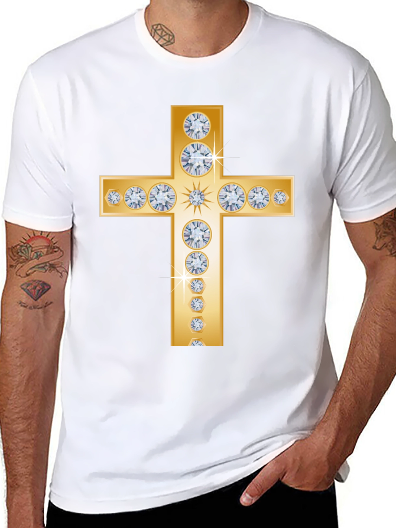 Diamond Cross Graphic Tee