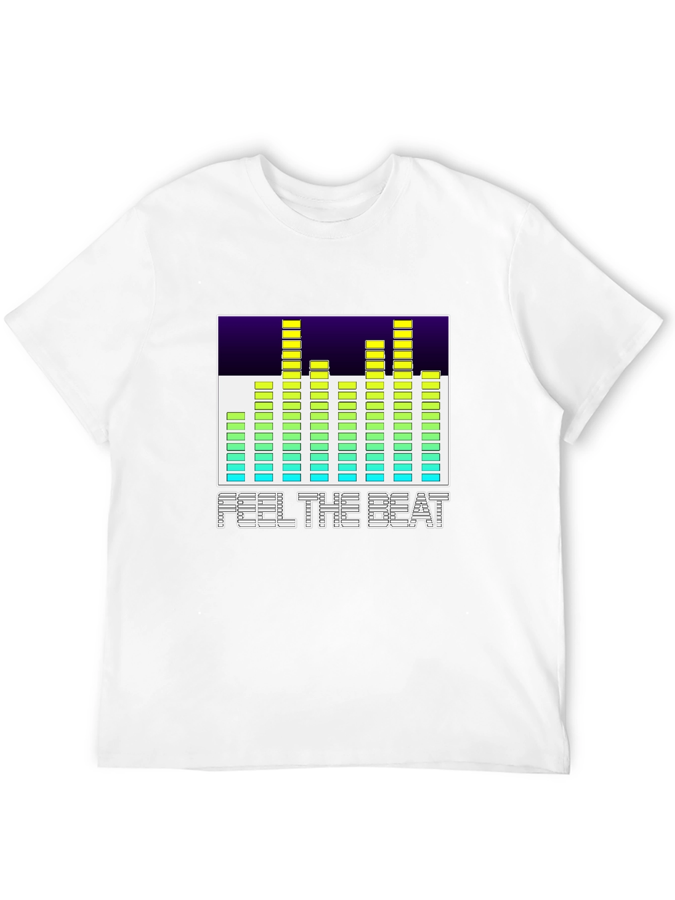 Feel The Beat Graphic Black T-Shirt