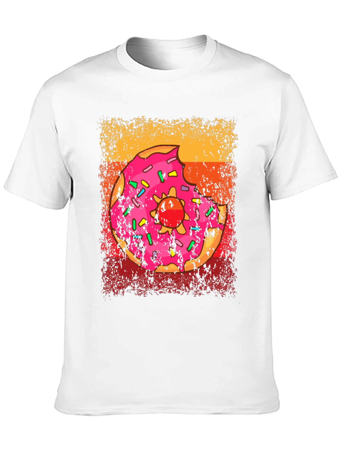 Donut Glazed Sprinkled Graphic T-Shirt
