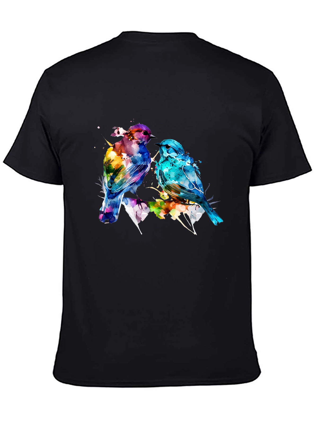 Watercolor Bird Print Tee