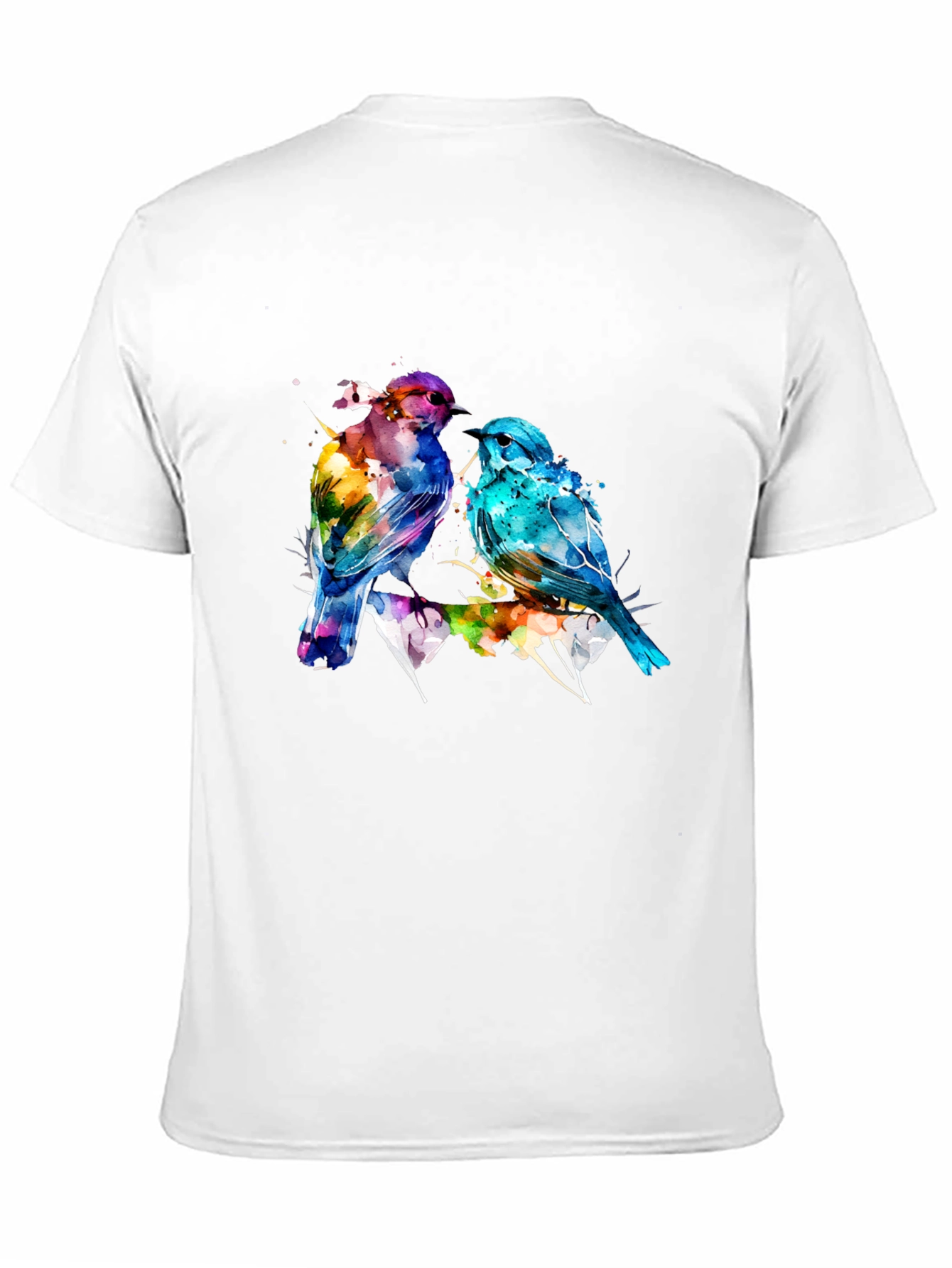 Watercolor Bird Print Tee