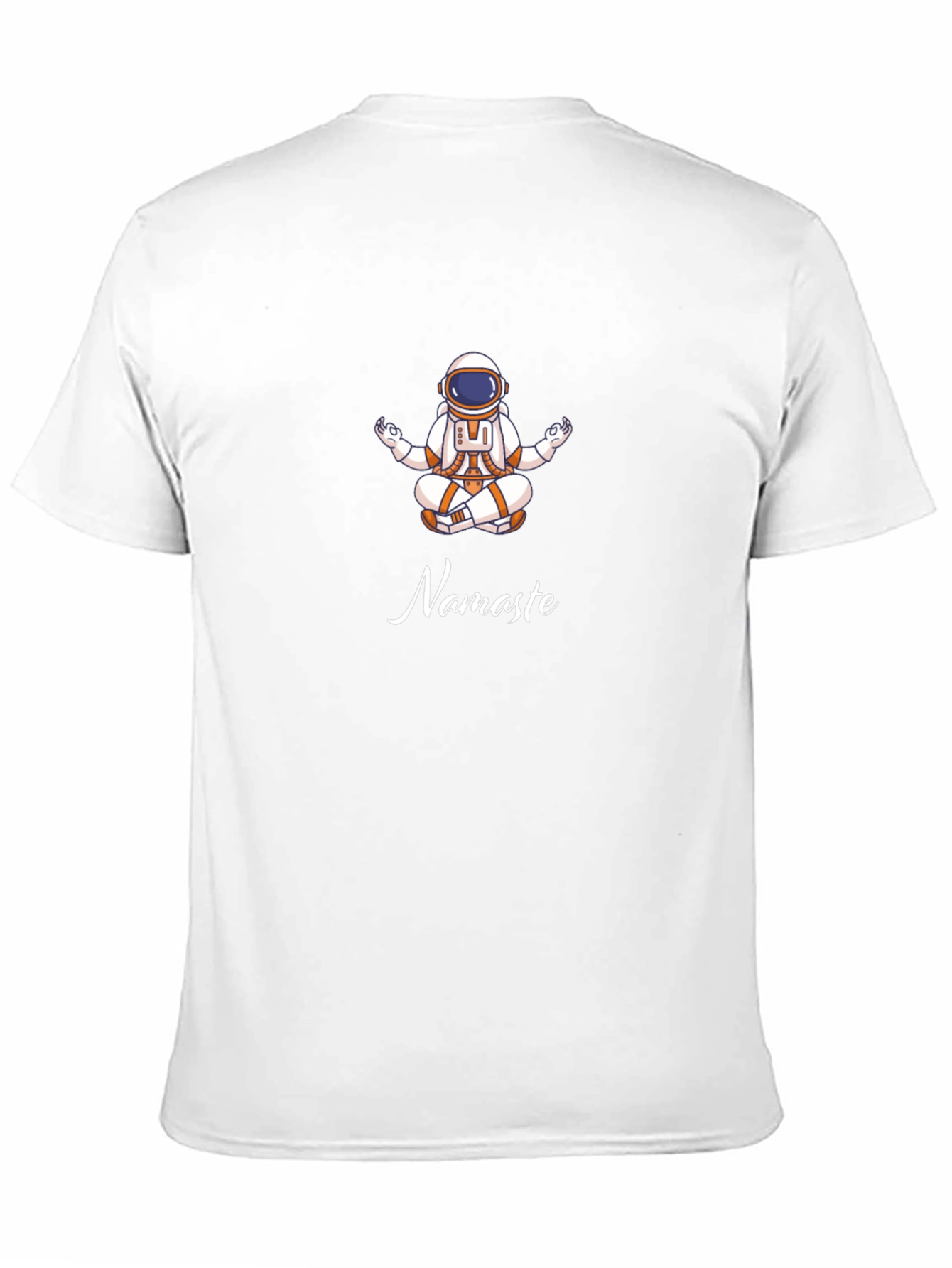 Astronaut Namaste Graphic T-Shirt - Black