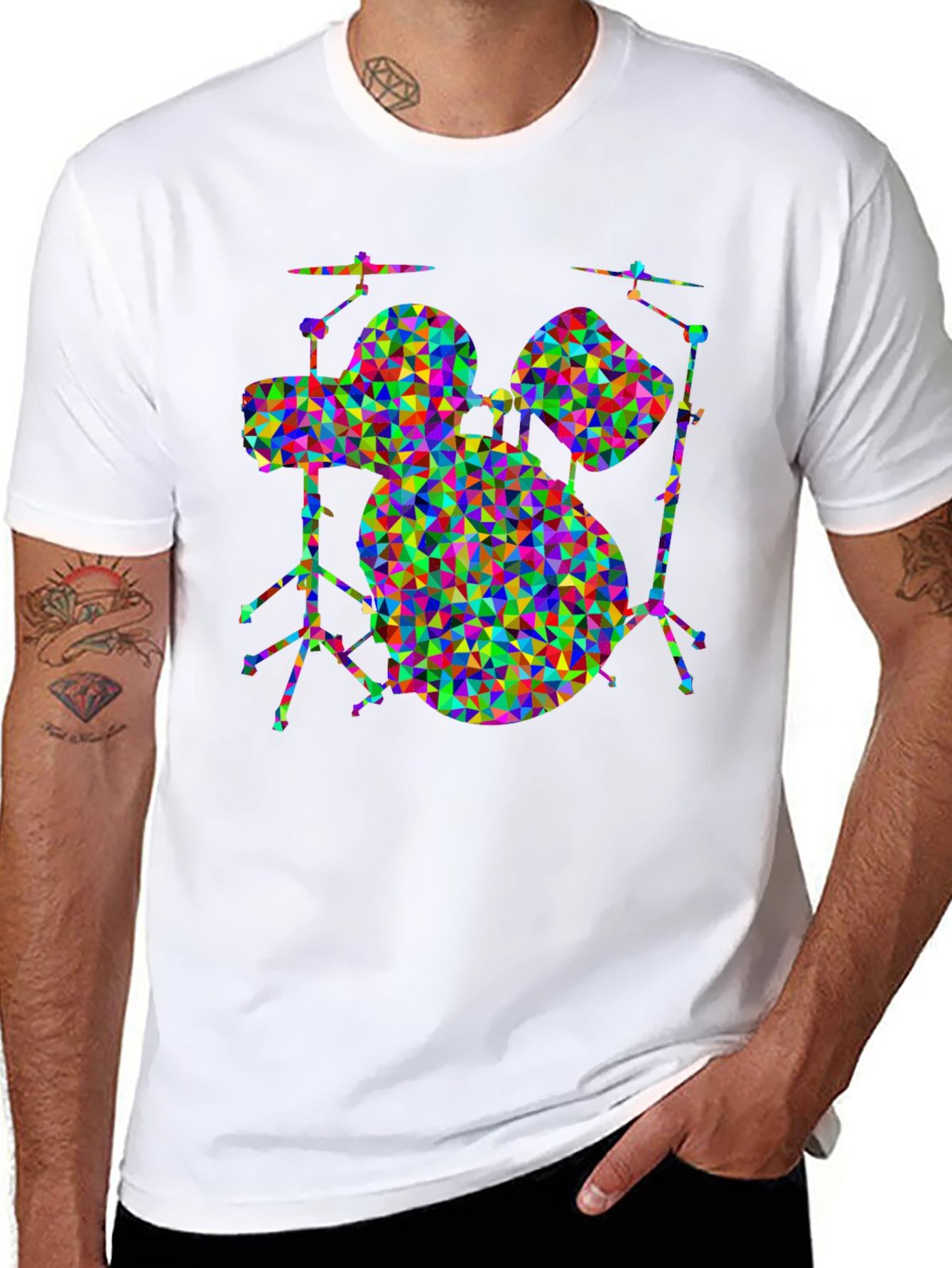 Geometric Drum Set T-Shirt