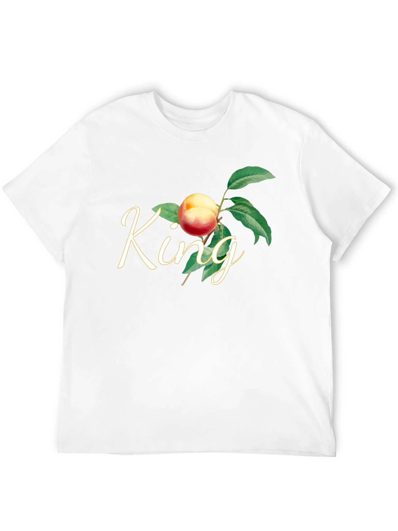 King Peach Graphic T-Shirt - Black