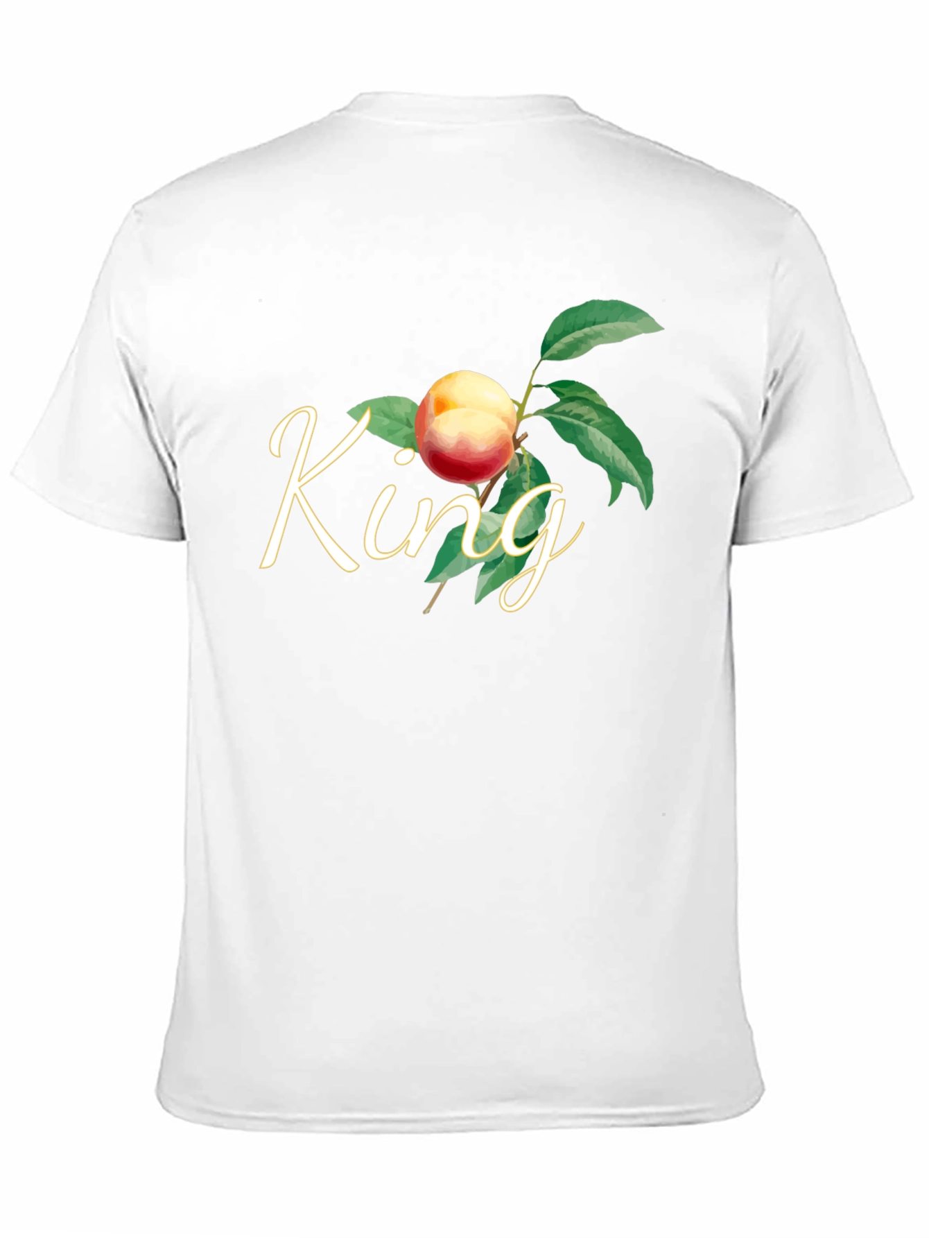 King Peach Graphic T-Shirt - Black