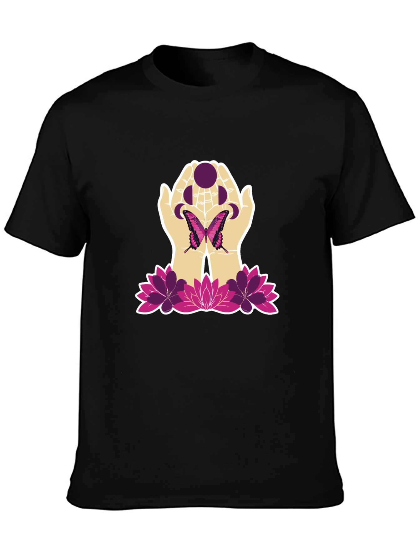 Butterfly Moon Hands Graphic Tee