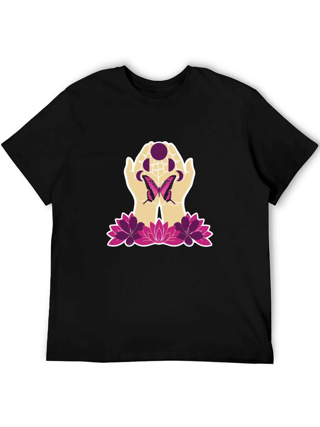 Butterfly Moon Hands Graphic Tee