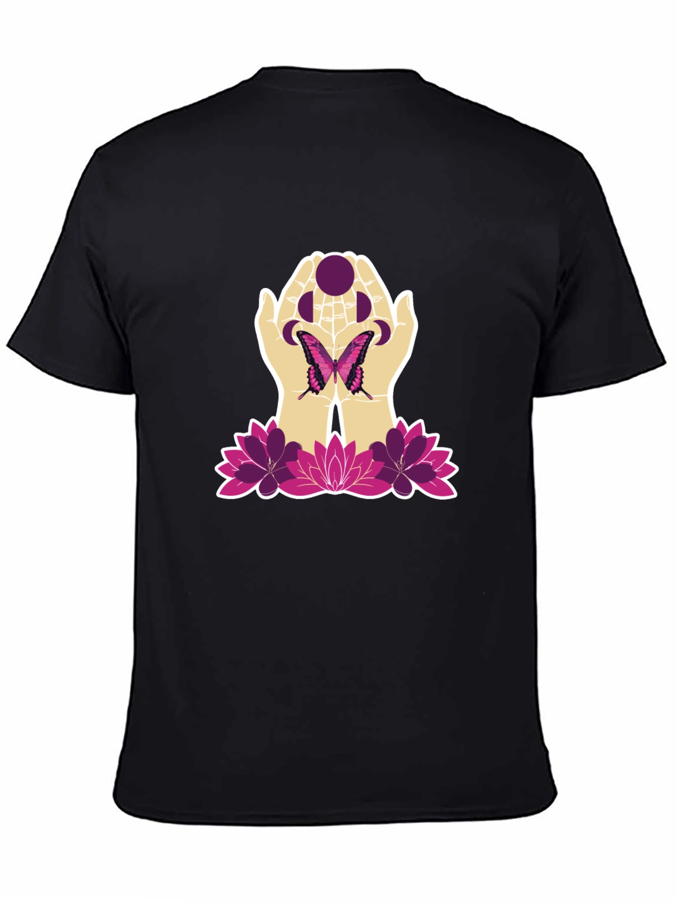 Butterfly Moon Hands Graphic Tee