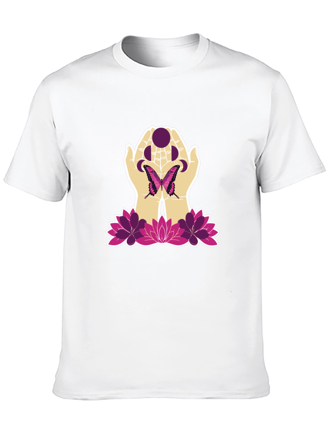 Butterfly Moon Hands Graphic Tee