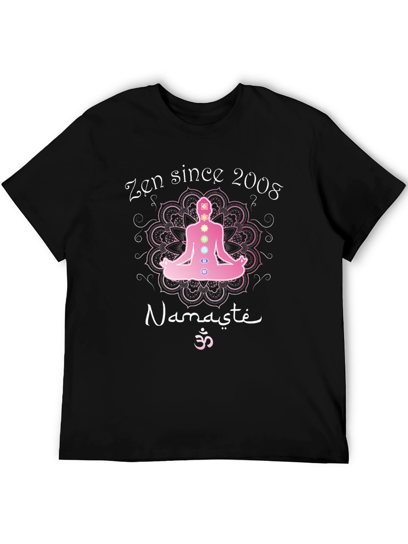 Zen Since 2008 Namaste Chakra Meditation T-Shirt