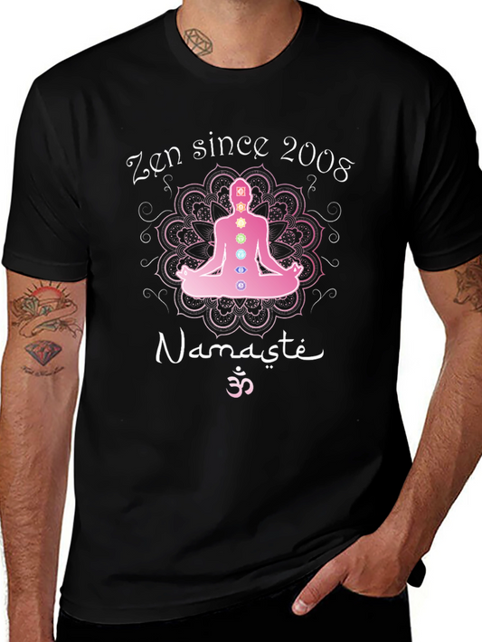 Zen Since 2008 Namaste Chakra Meditation T-Shirt
