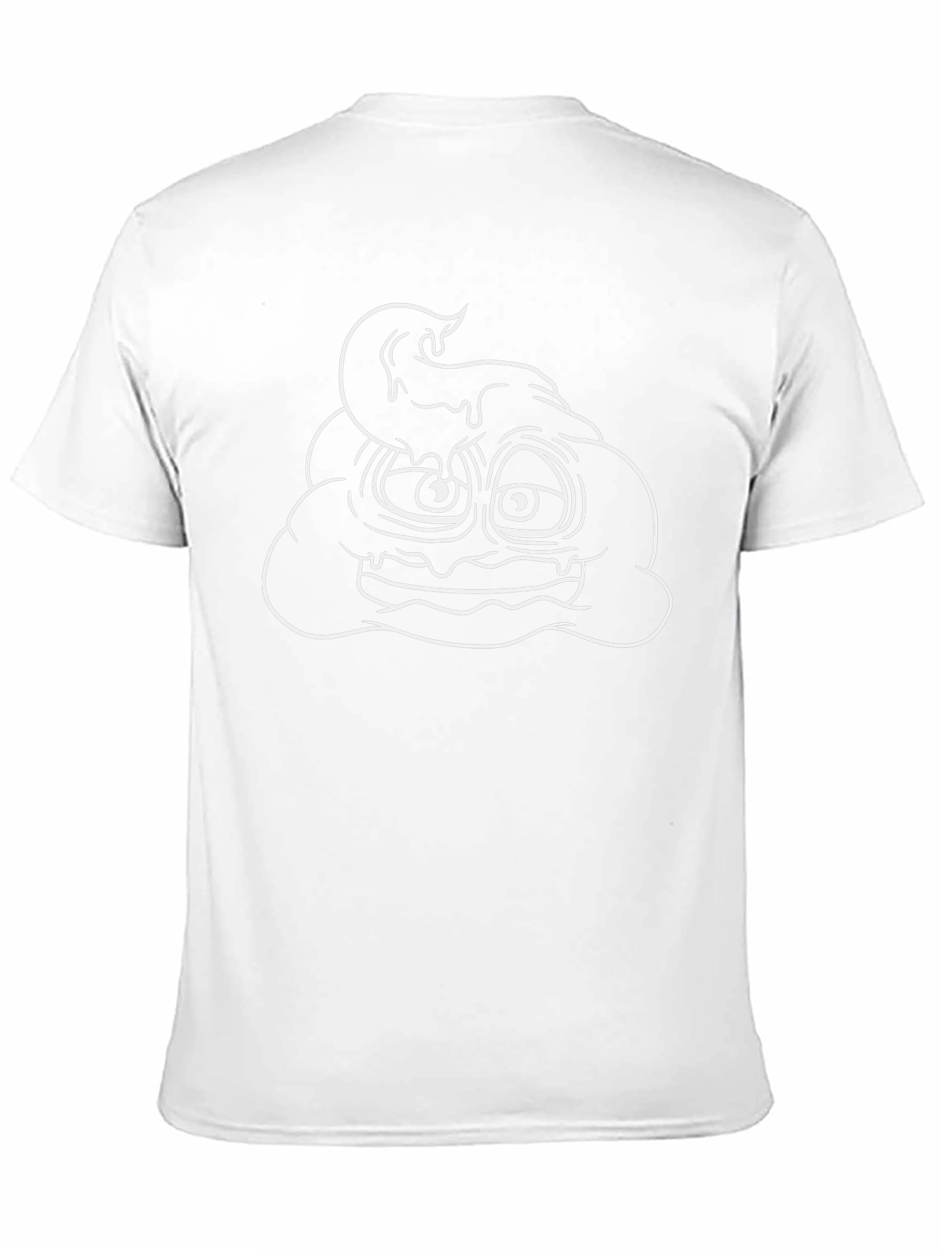 Cartoon Poop Graphic T-Shirt - Black