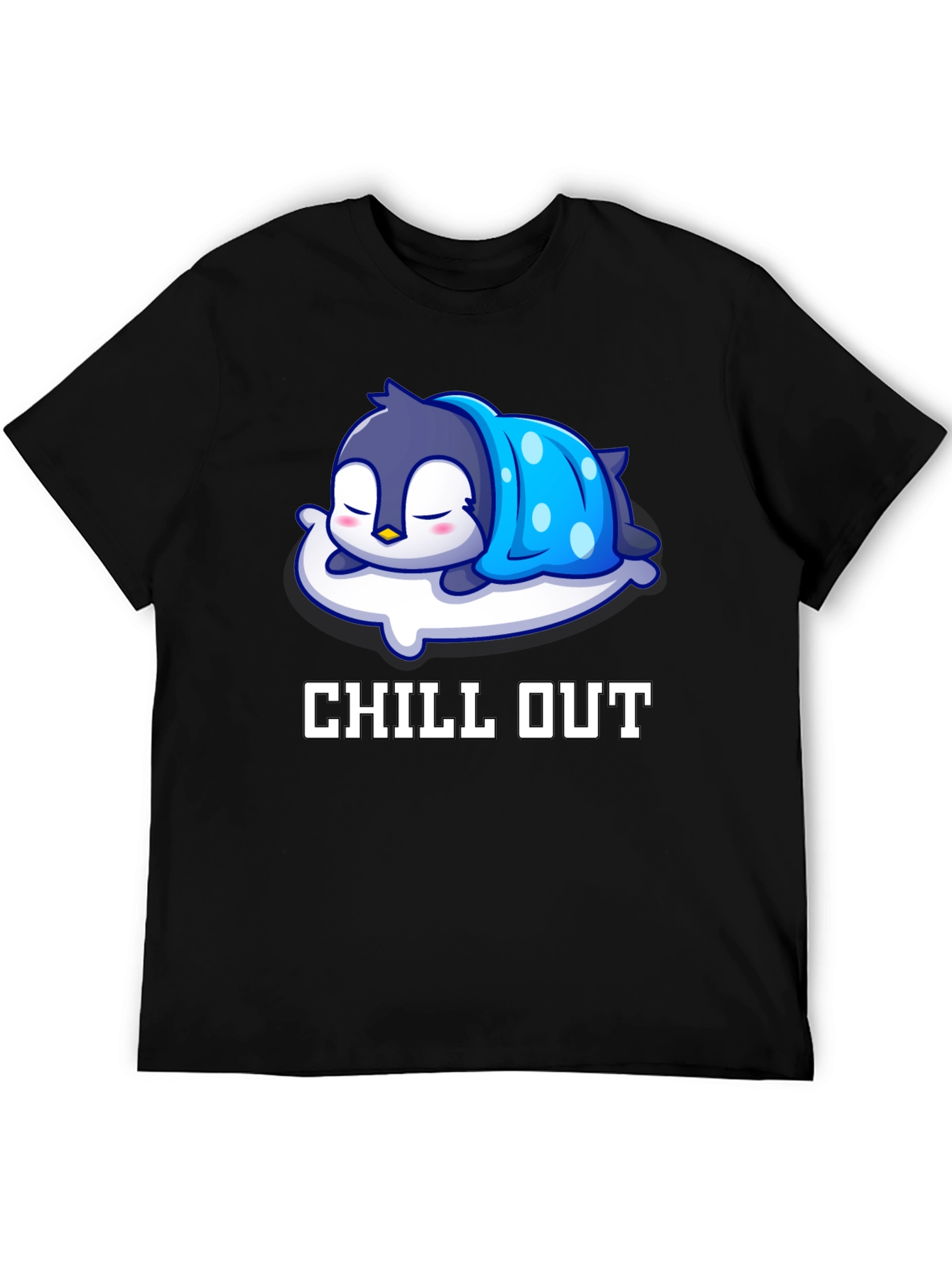 Chill Out Penguin Graphic T-Shirt