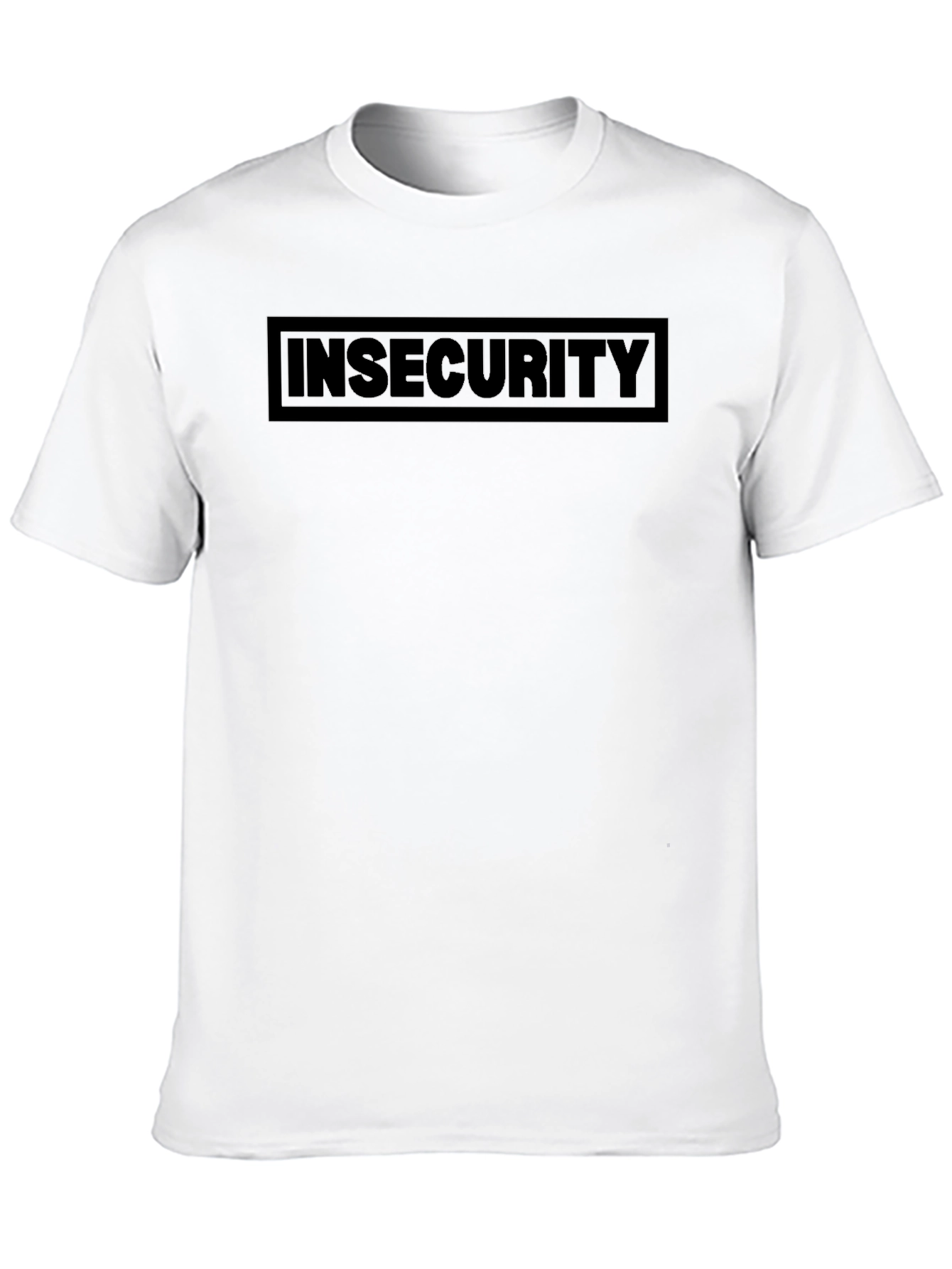 Insecurity Graphic Tee - Black Casual Comfort